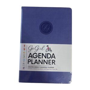 GoGirl Undated Weekly Monthly Agenda Planner Purple A5 Goal Setting New